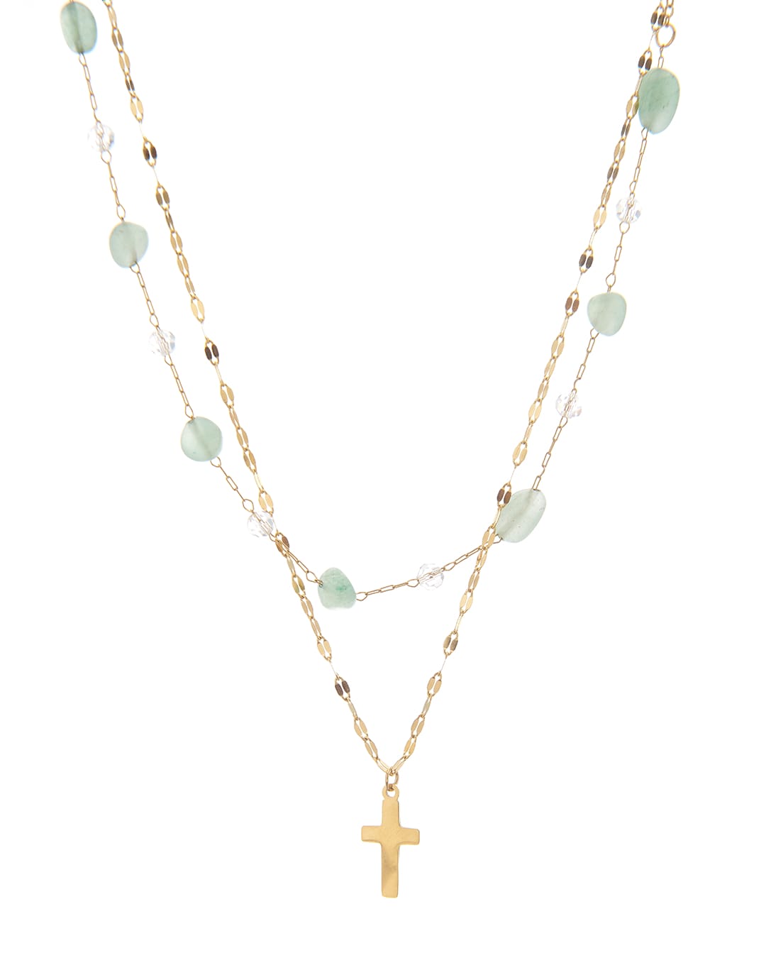 hs4607-7-3 Διπλή αλυσίδα λαιμού HS4607-7 - Image 1